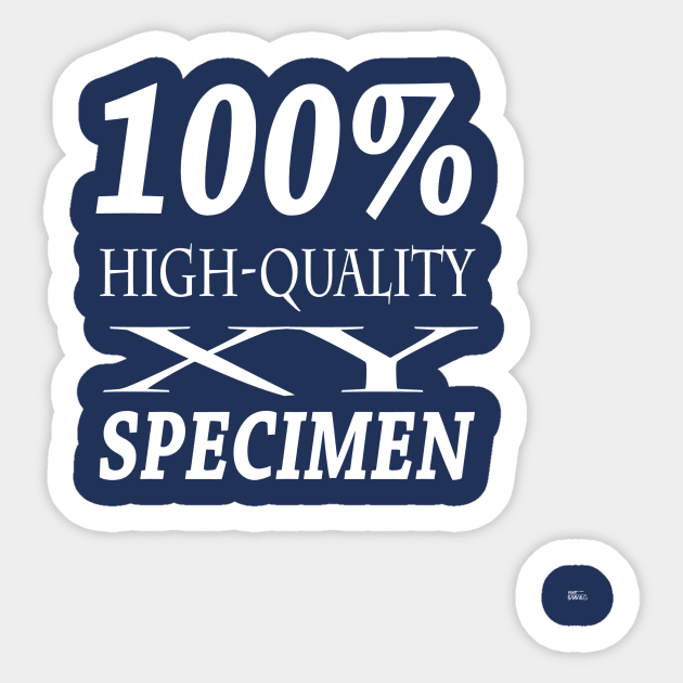 100% high-quality XY specimen - white writing Sticker by Lupigna